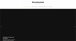 Desktop Screenshot of mountainshak.com