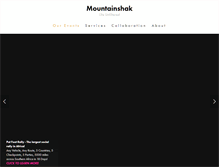 Tablet Screenshot of mountainshak.com
